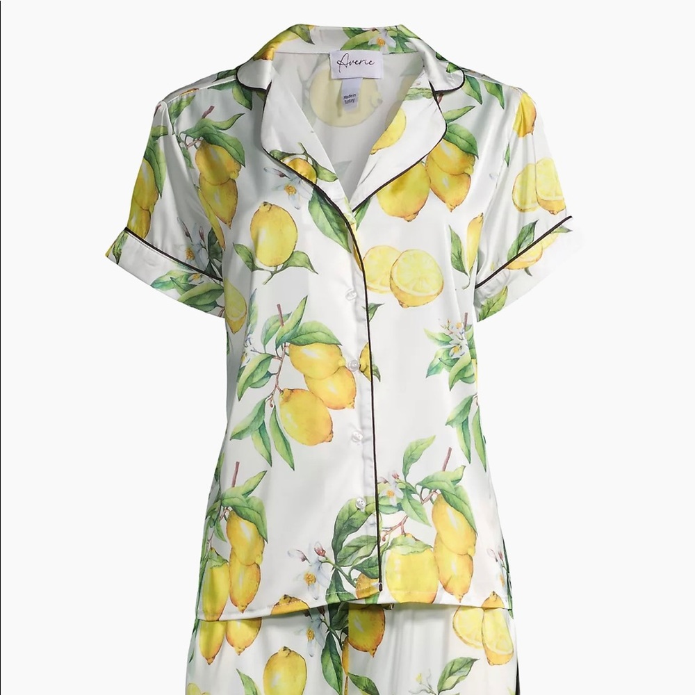 Averie Citrus Print Short Pajama Set - Bag included